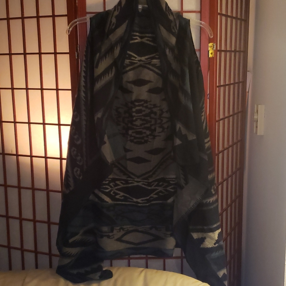 Shawl Vest Native Inspired L